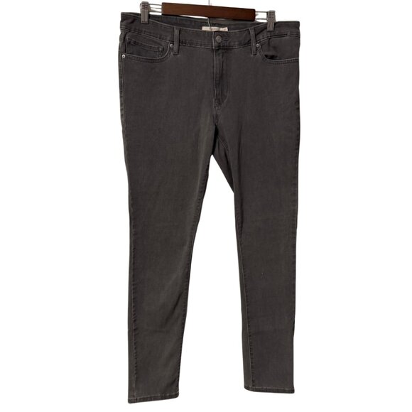 Levi's Denim - Levi’s 711 Skinny Jeans Women’s Size 33 Mid Rise Stretch Denim - Dark Gray
